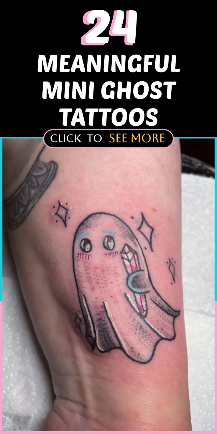 Meaningful Mini Ghost Tattoos for First-Timers.