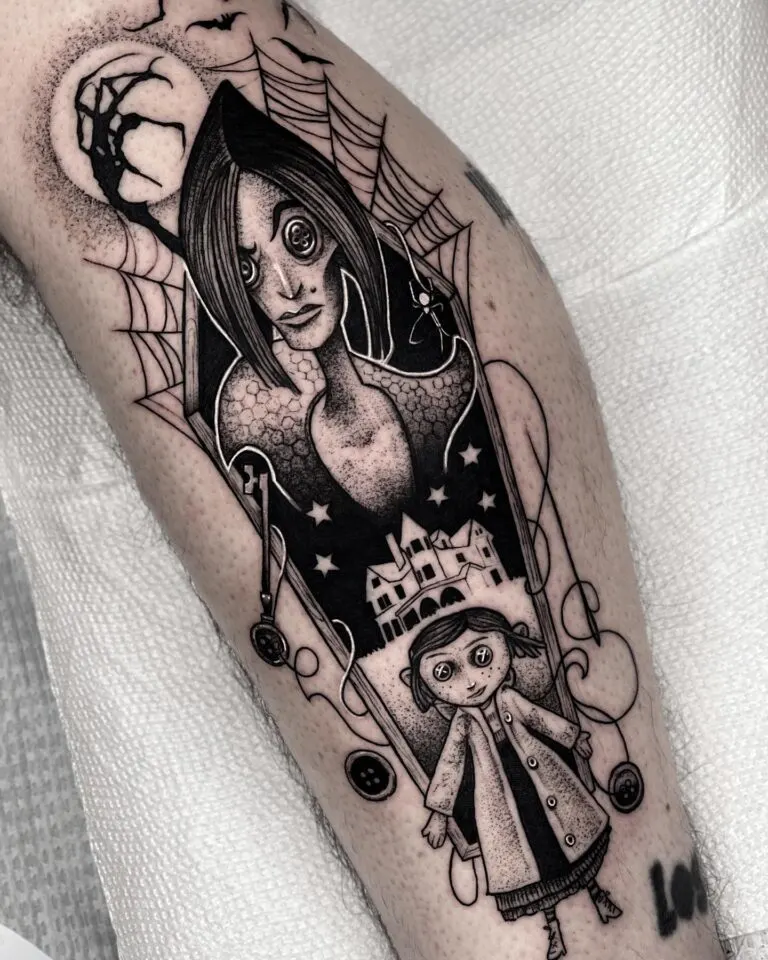 Coraline Tattoos That Bring the Other World to Life.